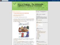 M.G. in Progress - The Unbearable Lightness of Being an economist M.G. in Progress - The Unbearable Lightness of Being an economist