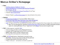 Marcus Groeber's homepage