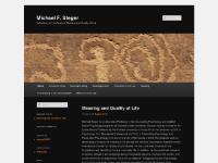 michaelfsteger.com Meaning in life Meaningful life Meaning in life questionnaire happiness well-being quality of life Michael Steger Michael F Steger MLQ Meaning in life survey Meaning of life Meaningful living Meaningful work meaning in work calling