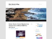 Mick Genie's Blog