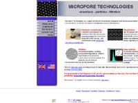 Micropore Technologies membrane emulsification and microfiltration