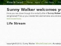 Sunny Walker welcomes you to Miracle Salad! Sunny Walker welcomes you to Miracle Salad!