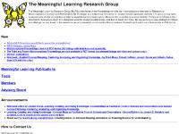 mlrg.org NSDL Science Literacy Maps, Meaningful Learning Publications, Tools mlrg.org NSDL Science Literacy Maps, Meaningful Learning Publications, Tools
