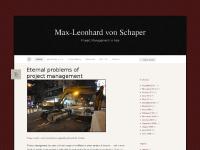mlvonschaper.wordpress.com Max-Leonhard von Schaper, Consultancy, Interests