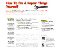 How To Fix & Repair Things Yourself