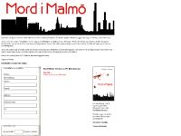 mordimalmo.se mord, malmö, deckare