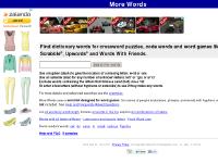 More Words - Search Dictionary - Word Games Crosswords and Anagrams More Words - Search Dictionary - Word Games Crosswords and Anagrams