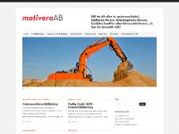 Motivera - ett utbildningsföretag inom transport och anläggning ... Motivera - ett utbildningsföretag inom transport och anläggning ...