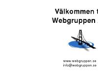 Välkommen till Webgruppen AB