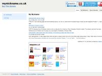 My Nickname at mynickname.co.uk