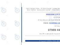  copyright names, company name copyright, registering name, registering trademark