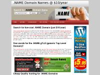 Cheap Quality hosting for .NAME Domains
