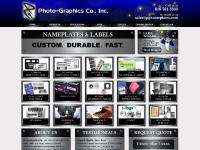 Photo-Graphics Co., Inc. Metal Aluminum Nameplates Vinyl Labels Outdoor Signage