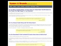 Names & Brands - business name generator, business names, name for company, brand names