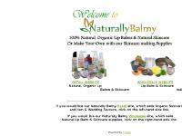 naturallybalmy.co.uk Organic Lip Balm, Natural Skincare & Supplies