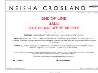 Neisha Crosland end of line wallpapers and fabrics at 75% off retail price.