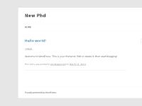New PHD New PHD