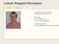 Lisbeth Bisgaard Nicolajsen Lisbeth Bisgaard Nicolajsen