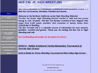 norcaljrhighwrestling.com Nor Cal Jr High Section Rules, Release Acknowledgment, Sacramento Tournaments