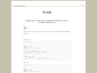 NoSQL | In the world of NoSQL NoSQL | In the world of NoSQL