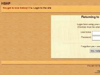 HSHP: Login to the site