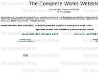 The Complete Works Website - The Rolling Stones Database
