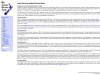 nzes.org New Zealand Elections Electoral Reform MMP Mixed Electoral Systems Voting Behavior Public Opinion Survey Data Comparative Political Behavior New Zealand Politics 1999 New Zealand Election First Election Held Under Proportional Representation First Past the Post University of Auckland Jack Peter Aimer Jeffrey Karp Susan Banducci Raymond Miller