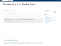 Skateboarding is my Lifetime Sport