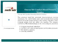 Nebair - blood pressure monitors - Omron M6 Comfort blood pressure monitor