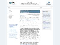 omtweb.org Organization and Management Theory Division of the Academy of Management omtweb.org Organization and Management Theory Division of the Academy of Management