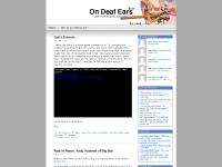 On Deaf Ears | I hate music. It's got too many notes.