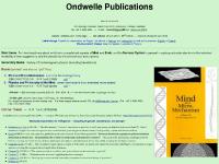 Ondwelle Home-page Ondwelle Home-page