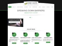 one-hope.co.uk Church Planting, Networks, Conferences one-hope.co.uk Church Planting, Networks, Conferences