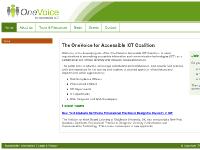 The OneVoice for Accessible ICT Coalition | OneVoice for Accessible ICT The OneVoice for Accessible ICT Coalition | OneVoice for Accessible ICT