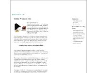 Online Professor Jobs Online Professor Jobs