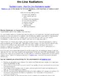 On-Line Radiators - Car Radiator - Auto Parts