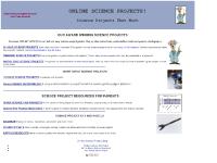 Online Science Projects. Science Projects That Work! Online Science Projects. Science Projects That Work!