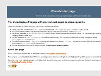 Welcome page Welcome page