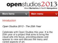 Open Studios West Berkshire and North Hampshire 2011 - Introduction Open Studios West Berkshire and North Hampshire 2011 - Introduction