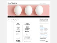 Open Thinking Open Thinking