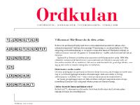Ordkulan Ordkulan
