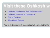 Oshkosh (Wisconsin) websites Oshkosh (Wisconsin) websites