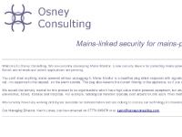 Osney Consulting - mains-linked security for mains-powered equipment Osney Consulting - mains-linked security for mains-powered equipment