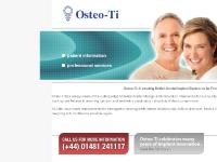 Osteo-Ti British Dental Implant System | Used by Dentists Worldwide Osteo-Ti British Dental Implant System | Used by Dentists Worldwide