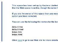 Keplens Limited User Holding Page Keplens Limited User Holding Page