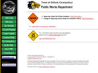 Public Works Department - Town of Oxford, Connecticut Public Works Department - Town of Oxford, Connecticut