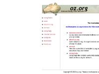 oz.org servers, netiquette, thank you oz.org servers, netiquette, thank you