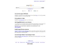 Page2RSS - Create an RSS feed for any web page Page2RSS - Create an RSS feed for any web page