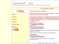parfenoff.org math&eacute;matique, maths, cours