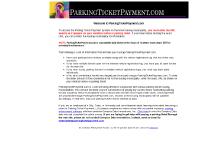 Welcome to ParkingTicketPayment.com